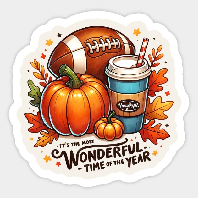 It's The Most Wonderful Time Of The Year Fall Sticker by Nessanya